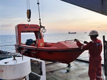SHM Ship Care Pvt Ltd Life Boat Installation