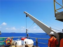 SHM Ship Care Pvt Ltd Single Arm Davit Winch Inspection