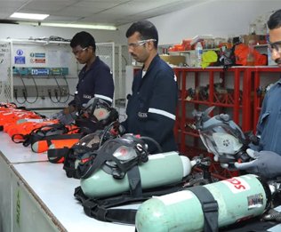 SHM Ship Care Pvt Ltd SCBA Inspection