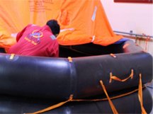 SHM Ship Care Pvt Ltd Liferaft Inflation & Pressure Test