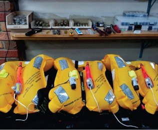 SHM Ship Care Pvt Ltd Lifejacket Inflation & Pressure Test